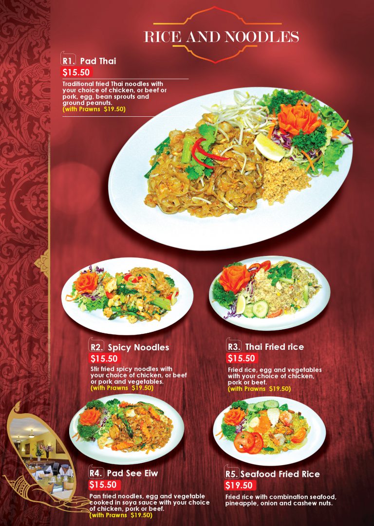 Lunch Wild Rice Thai Restaurant Rotorua