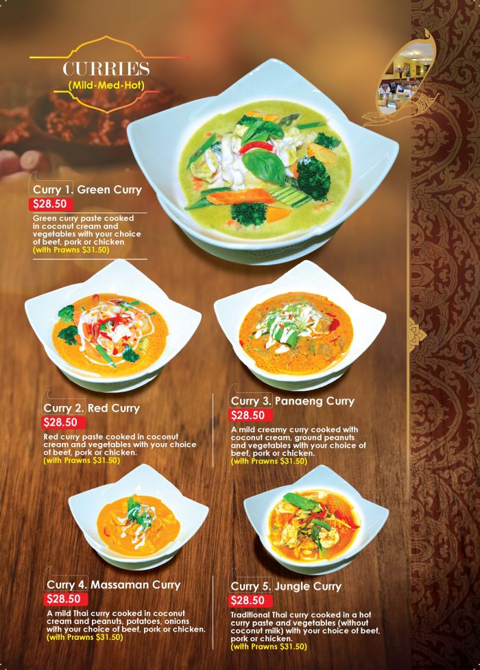 Dinner Wild Rice Thai Restaurant Rotorua